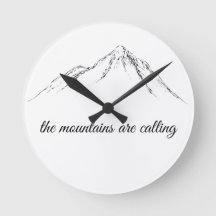 the mountains are calling square sticker T-Shirt T