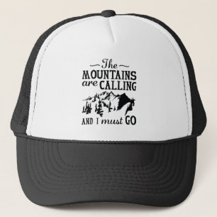 The Mountains Are Calling Trucker Hat