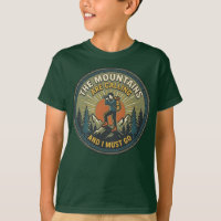 The Mountains Are Calling Vintage Hiking Badge