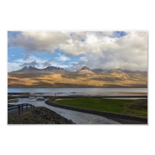 The mountains of Southern Iceland Photo Print (Front)