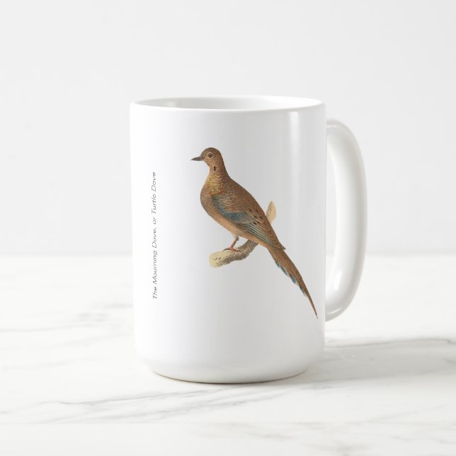 The Mourning Dove (Carolina Turtle Dove) NY Birds Coffee Mug (Front Right)