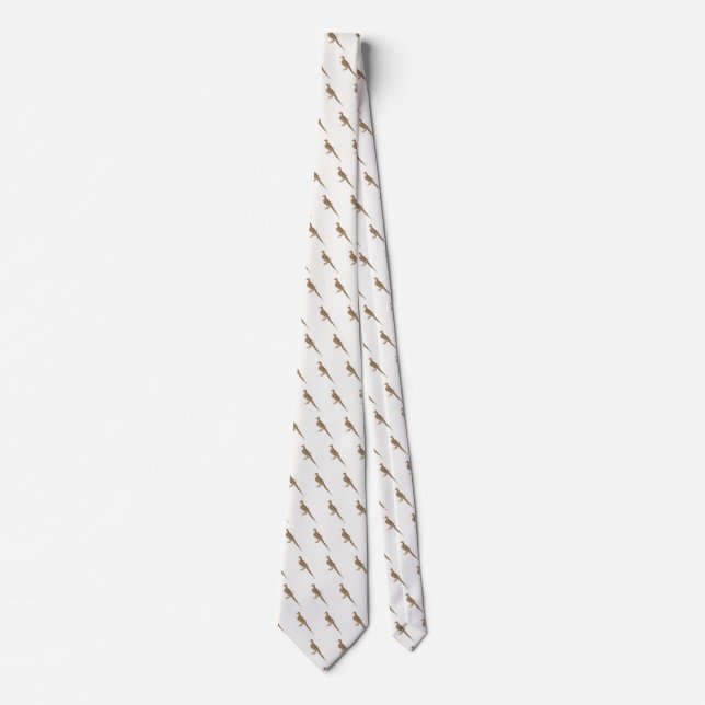 The Mourning Dove (Carolina Turtle Dove) NY Birds Tie (Front)
