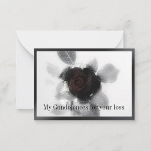 The Mourning Roses Sympathy Cards