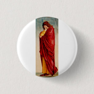 The Mourning Saint John by Andrea da Murano 3 Cm Round Badge