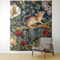 The mouse and flowers Art nouveau