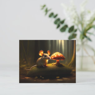 The mouse and the mushroom postcard