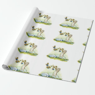 The Mouse by the Brambles art . by Alissa Hansen Wrapping Paper