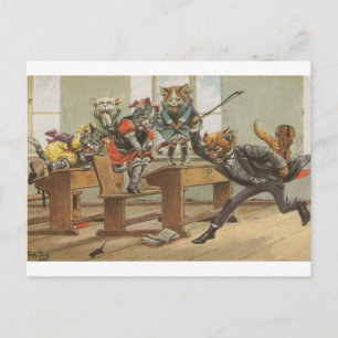 The Mouse in the Classroom, Arthur Thiele Postcard