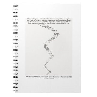 The Mouse's Tale by Lewis Carroll Wonderland Notebook