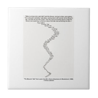 The Mouse's Tale by Lewis Carroll Wonderland Tile