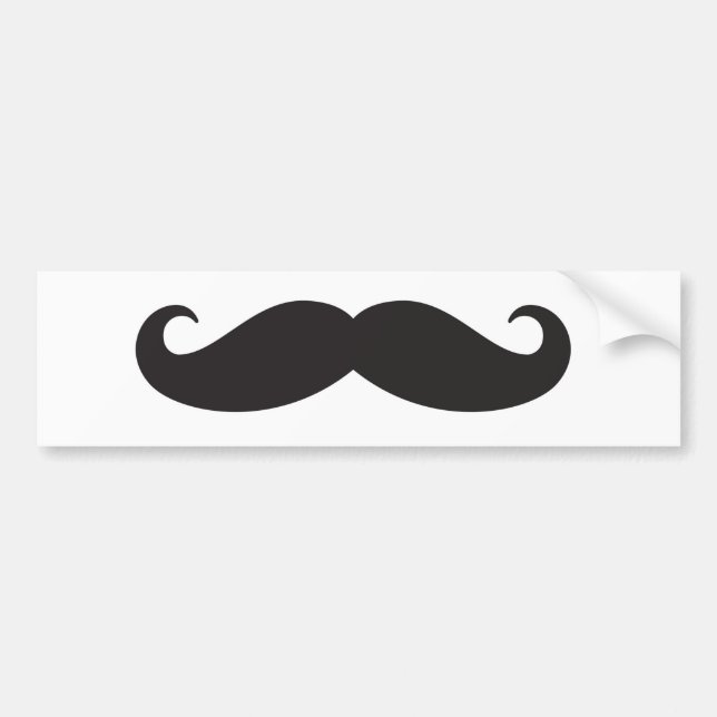 The moustache bumper sticker (Front)