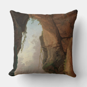 The Mouth of a Cave (1784) Hubert Robert Cushion