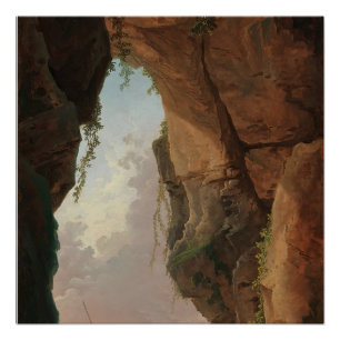 The Mouth of a Cave (1784) Hubert Robert Poster