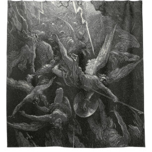 The Mouth Of Hell By Gustave Dore Shower Curtain