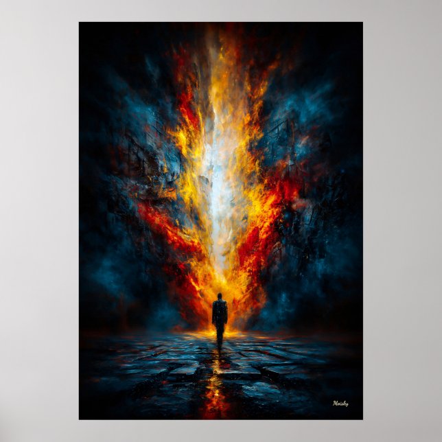 The Mouth of Judgment – Monumental Expressionist Poster (Front)