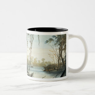The Mouth of the Fox River, Indiana, plate 5 from Two-Tone Coffee Mug