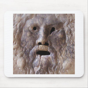 The Mouth of Truth - Rome, Italy Mouse Mat
