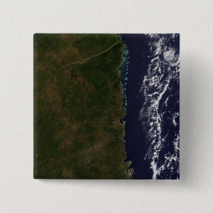 The Mozambique coast 15 Cm Square Badge
