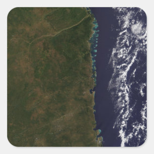 The Mozambique coast Square Sticker
