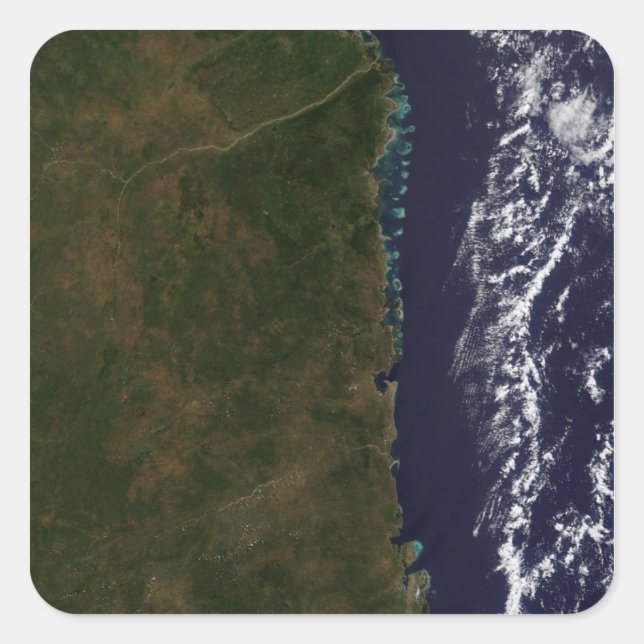 The Mozambique coast Square Sticker (Front)