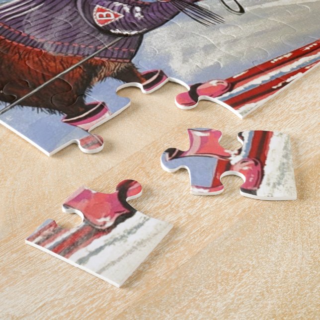 The Ms. Elizabeth Ski Team Jigsaw Puzzle (Side)