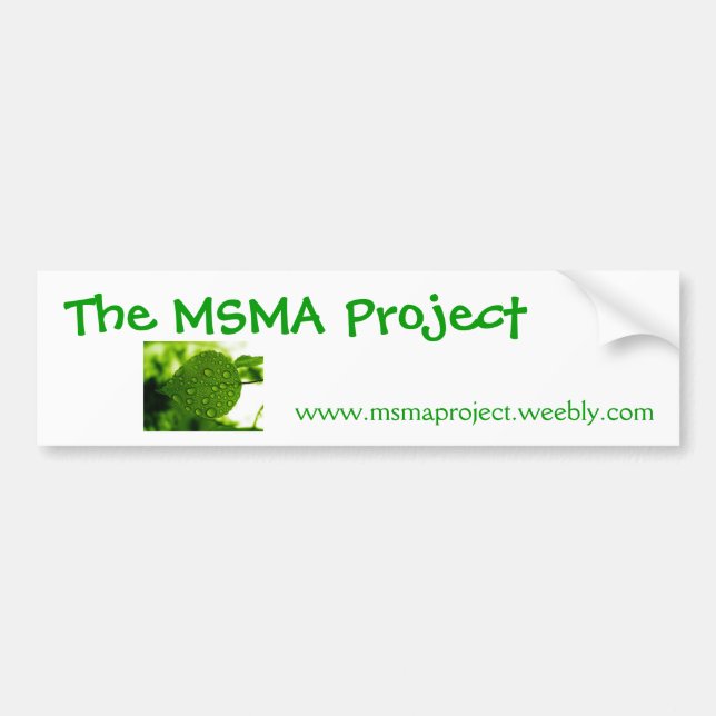 the msma project bumber sticker (Front)