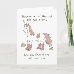 The Muddy Unicorn Who Still Shone Card