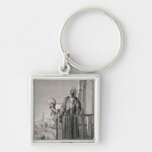 The Muezzin's Call to Prayer, 19th century Key Ring