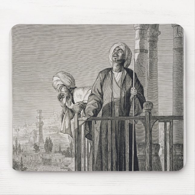 The Muezzin's Call to Prayer, 19th century Mouse Mat (Front)