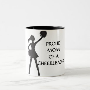 THE MUG FOR A "PROUD MOM OF A CHEERLEADER"