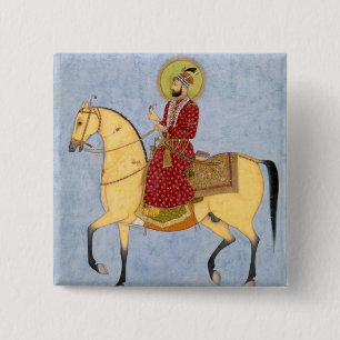 The Mughal Emperor Farrukhsiyar(1683-1719) (r.1713 15 Cm Square Badge