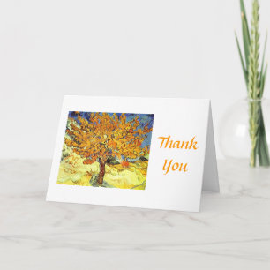 The Mulberry Tree thank you greeting card. Vintage Card