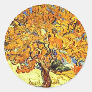 The Mulberry Tree, Vincent Van Gogh Classic Round Sticker