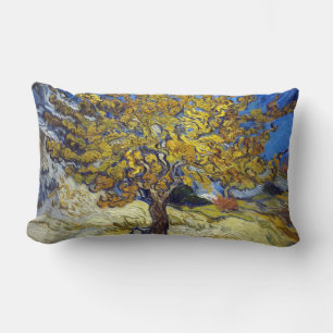 The Mulberry Tree. Vincent Van Gogh. Lumbar Cushion