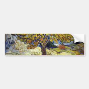 The Mulberry Tree, Vincent van Gogh. Vintage Bumper Sticker