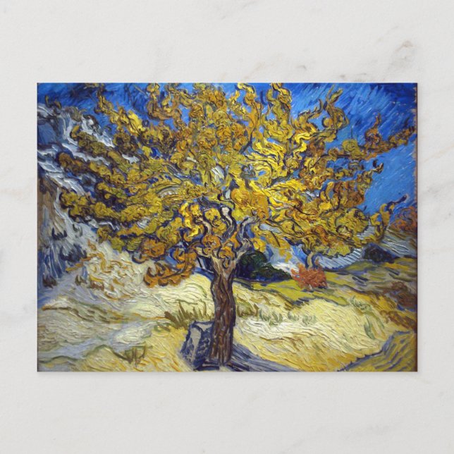The Mulberry Tree, Vincent van Gogh. Vintage Postcard (Front)