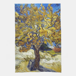 The Mulberry Tree, Vincent van Gogh. Vintage Tea Towel