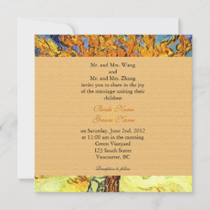 The Mulberry Tree vintage wedding invitations. Invitation