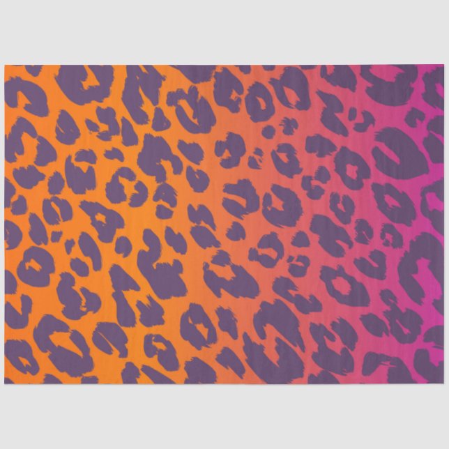 The Multi-Colored Leopard Series Design 4 Tissue Paper (Front)