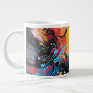 The Multi Colour abstract design mug