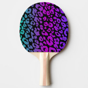 The Multi-Coloured Leopard Series Design 1 Ping Pong Paddle