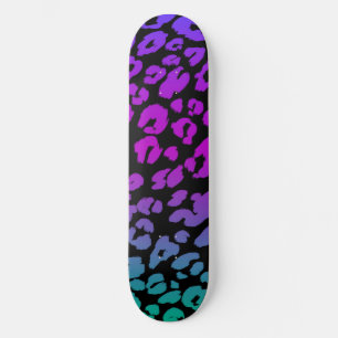 The Multi-Coloured Leopard Series Design 1 Skateboard
