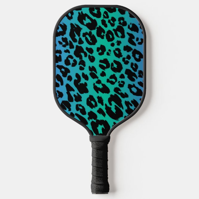 The Multi-Coloured Leopard Series Design 6 Pickleball Paddle (Front)
