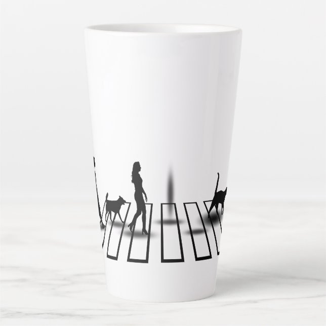 The Multi-Dimensions Crossing.w Latte Mug (Front)