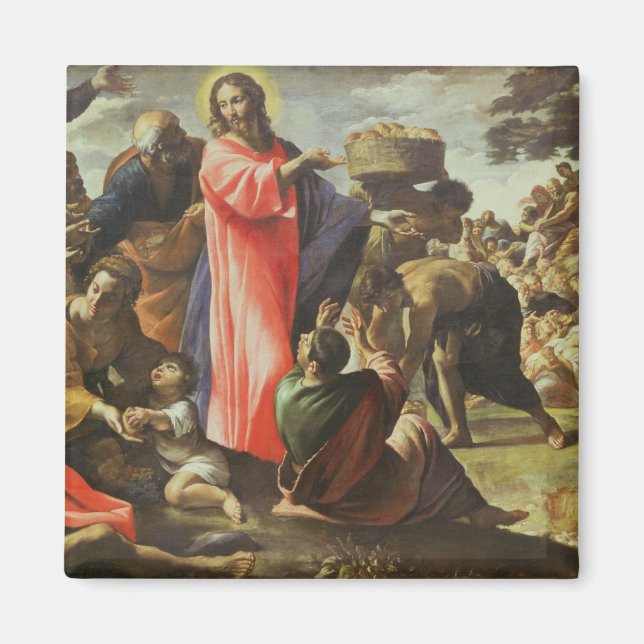 The Multiplication of the Loaves and Fishes Magnet (Front)