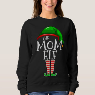 The Mum Elf Family Matching Group Christmas Gift M Sweatshirt