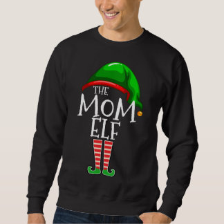 The Mum Elf Family Matching Group Christmas Gift M Sweatshirt