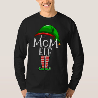 The Mum Elf Family Matching Group Christmas Gift M T-Shirt