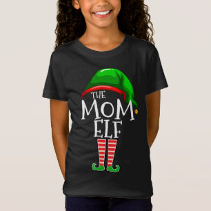 The Mum Elf Family Matching Group Christmas Gift M T-Shirt