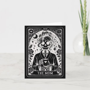 The mum tarot card skeleton mama coffee happyThe m
